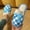 Sky Blue, variant on Women's Slippers Closed Toe Plus Size Plush House Slippers Bow Check Pattern Warm Fleece Lining Soft Flat Sole for Winter Living Room Lounging All Day Indoor Wear Sky Blue 5.5-6