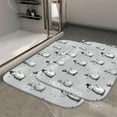 thumbnail image 2 of 1pc Snowmen Pattern Absorbent Non-Slip Bathroom Thickened Flannel Rug Decor,Soft,Quick Drying,Suitable For Indoor/outdoor Use,Bathrooms,Bedrooms,Kitchens,Terrace,Laundry Rooms,16"x24", 2 of 9