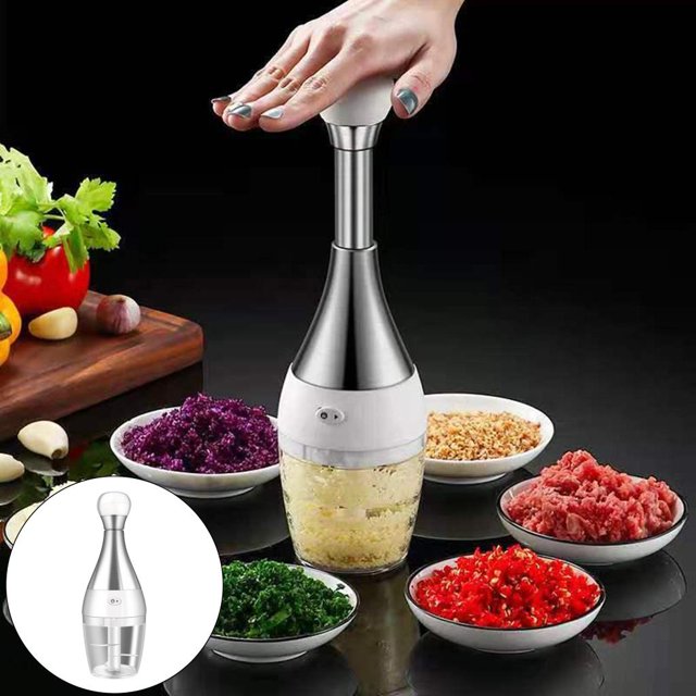 Mini picador de , picador de alimentos portátil pequeño de alimentos para verduras cebollas nueces de ensaladas BLESIY Cortador de ajo de cocina