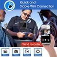 thumbnail image 3 of Mini Cámara 4K con Grabadora de Policía, Cámara WIFI con Pantalla de Alta Definición, Paquete de Cámara Corporal Policial: Solo Cámara, 3 of 8