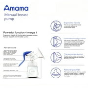Women Manual Breast Pump Hands-free Milk Suction Pump Feeding Manual Breast Milk Pump Baby Nipple Pump Bisphenol A Free