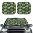 thumbnail image 2 of Goofa Sunflowers Pattern 2 Piece Car Windshield Sun Shade Foldable | Front Windshield Shade for Sun, Heat and UV Rays | Sunshade for Car Front Window-Medium, 2 of 7