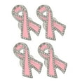 thumbnail image 5 of OUNONA 4pcs Awareness Lapel Pin Brooch Rhinestone Ribbon Breastpin Alloy Brooch Badge Cancer Awareness Pins World Cancer Day Souvenir Party Brooch, 5 of 8