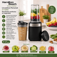 thumbnail image 3 of Licuadora Personal Hamilton Beach Kitchen Collection con 2 Vasos Blend & Go de 414 ml y 250W, 3 of 10