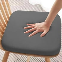 Steadline Square Seat Cushion with Memory Foam and Milk Silk Cover Non-Slip Bottom Removable Washable Cover for Chair Comfort All Season Use Home Office Car Seating