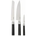 thumbnail image 2 of Babish German High-Carbon 1.4116 Steel Cutlery Knife Set, 3-Piece (Chef, Bread, & Pairing Knive) w/Kitchen Knives Roll, 2 of 4