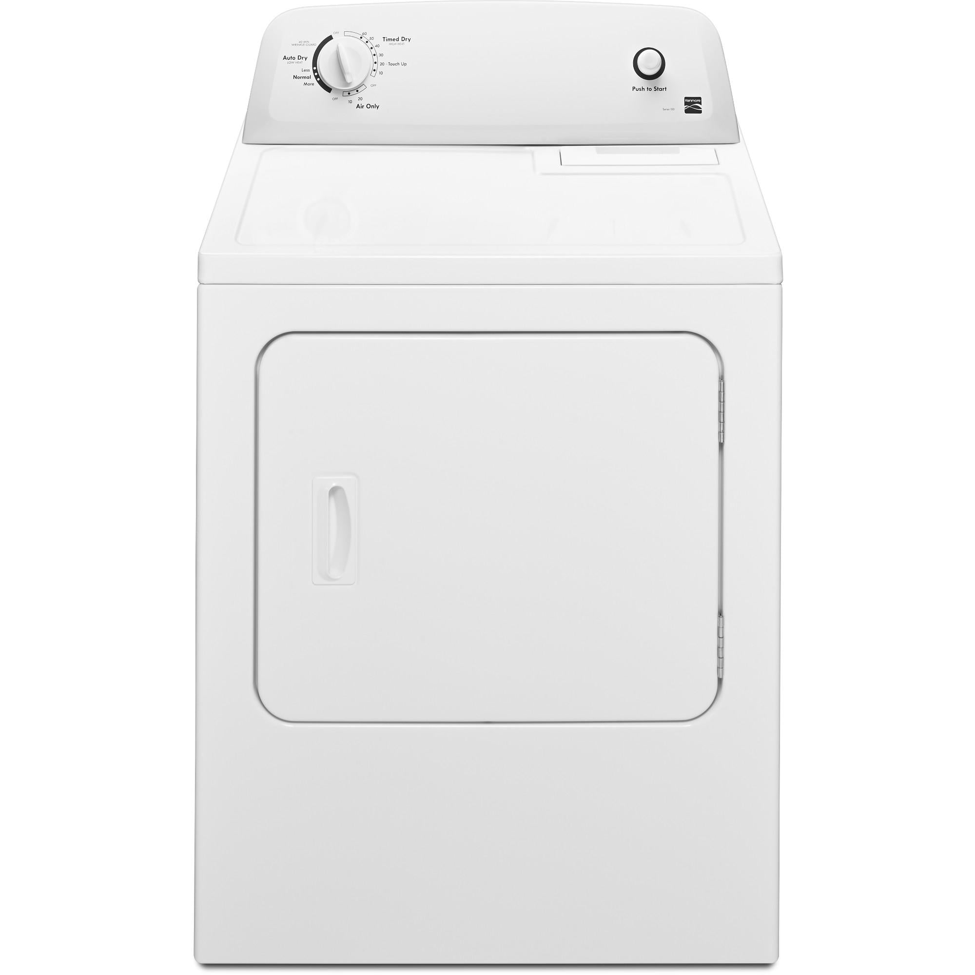Kenmore Electric Dryer, Wrinkle Guard & Auto Dry, 6.5 Cu. ft. Capacity, White, 43"H x 29"W x 28"D