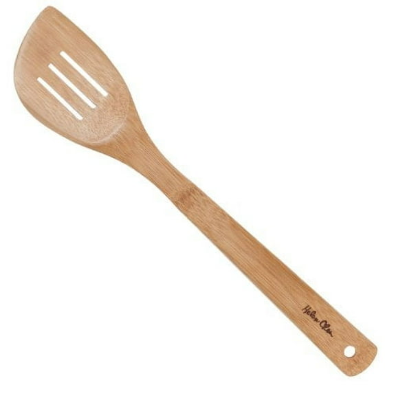 Helen Chen's Asian Kitchen Slotted Bamboo Stir Fry Spatula, 13-inch
