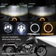 thumbnail image 4 of Faro De Motocicleta Lámpara de cabeza redonda de haz alto y bajo de 7 pulgadas con ojo de ángulo para GMC Savana Jeep Comanche, 4 of 8