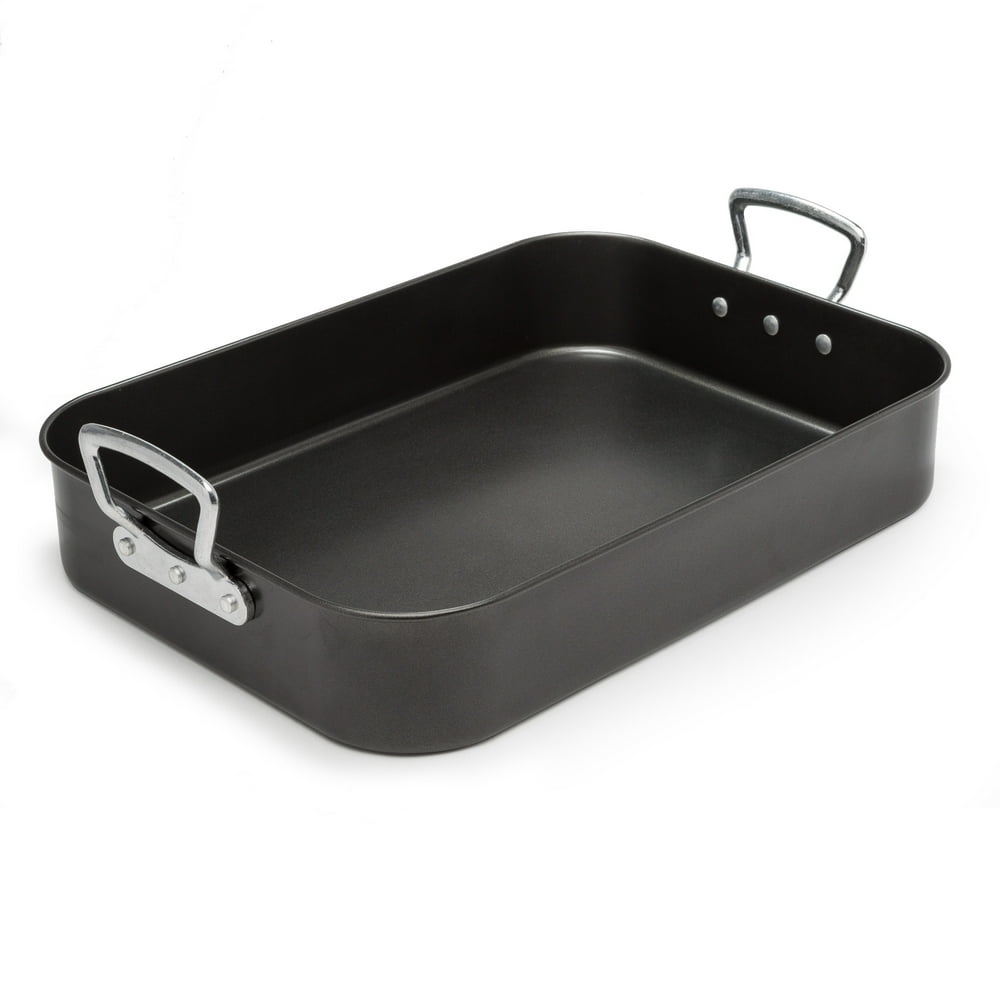 Ecolution Carbon Steel NonStick Roasting Pan with Rack, 17" x 12.25" x