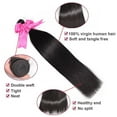 thumbnail image 4 of Ustar Unique Bargains Unprocessed Brazilian 3 Bundles Straight 100% Human Hair 10"12"14", 4 of 5