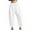 White, variant on MELDVDIB Womens Sweatpant Baggy Elastic Waisted Jogging Pants Fall Winter Fashion Causal Solid Color Capri Trousers with Pockets Gray XL