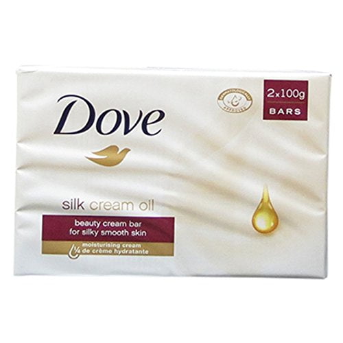 Dove Savon à l'Huile de Crème de Soie 2 en 1 Pack (2*100g Env.) 561724
