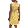thumbnail image 5 of Vestido WIHOLL 2025 de verano sin mangas, corte A, amarillo, talla L, 5 of 5