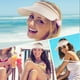 thumbnail image 4 of Sombrero con visera trenzada para exteriores, ala ancha, protección UV para verano y playa., 4 of 6