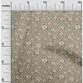 thumbnail image 2 of oneOone Velvet Brown Fabric Florals Diy Clothing Quilting Fabric Print Fabric By Yard 58 Inch Wide, 2 of 5