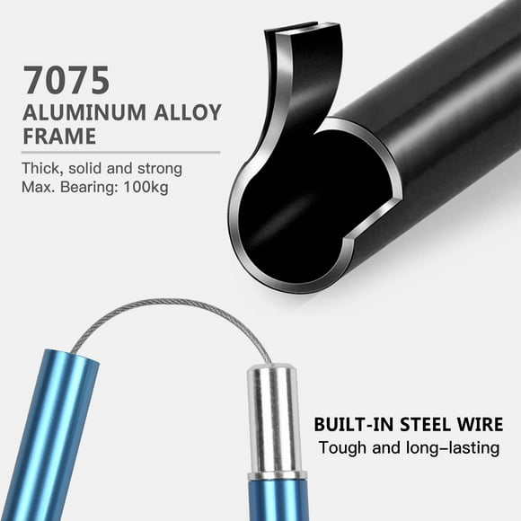 Lixada Sticks,Telescopic Cane Collapsible Pole 43-51'' Stick 1 Pair Pole Stick Telescopic - Stick And Sticks Pair 43-51'' Pair Of Collapsible Durable Adventures Poles - Telescopic Pole - Stick