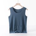 thumbnail image 2 of Timegard Plus Size Tops for Women Sleeveless Round Neck Seamless Comfy Thermal Underwear Casual Tank Tops, 2 of 7