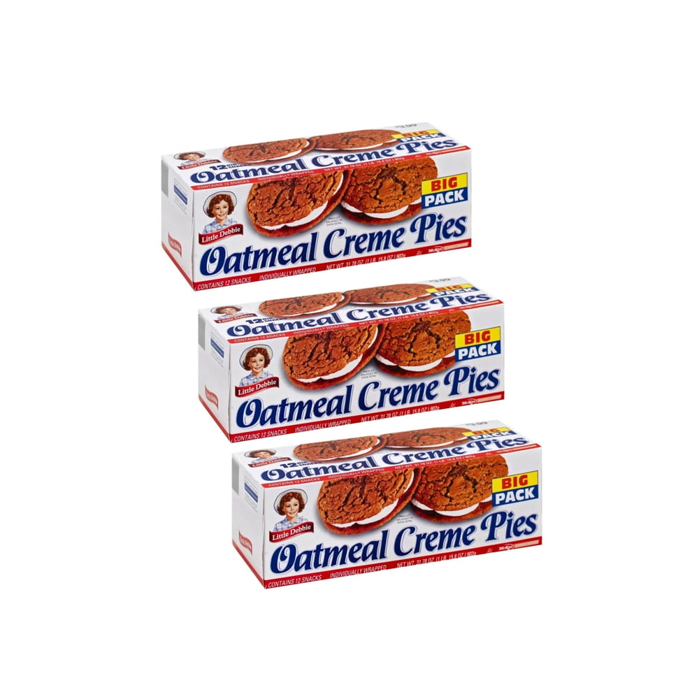 Little Debbie Oatmeal Creme Pies Big Packs 3 Count