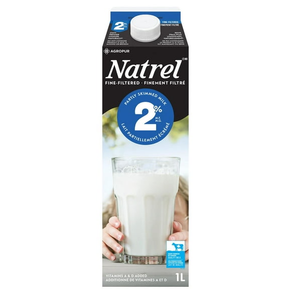 Natrel Fine-filtered 2% Milk, 1 L