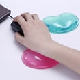 thumbnail image 4 of Milisten Fashion Heart Silicon Mouse Pad Clear Wristband Pad For Desktop Computer Mousepad Keyboard Support Cushion Wrist Cushion Rests (Green), 4 of 6
