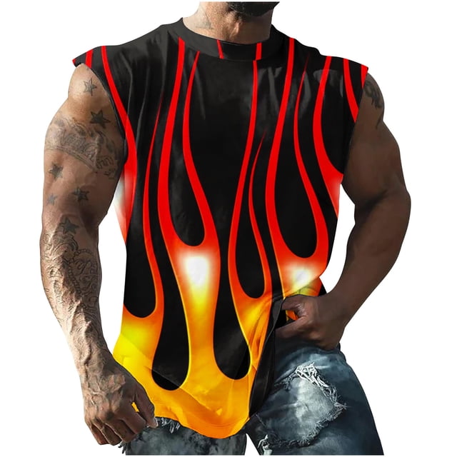 Running Shorts for Men Printed Short Sleeve V Neck Performance Top Polyester Workout Shirt
