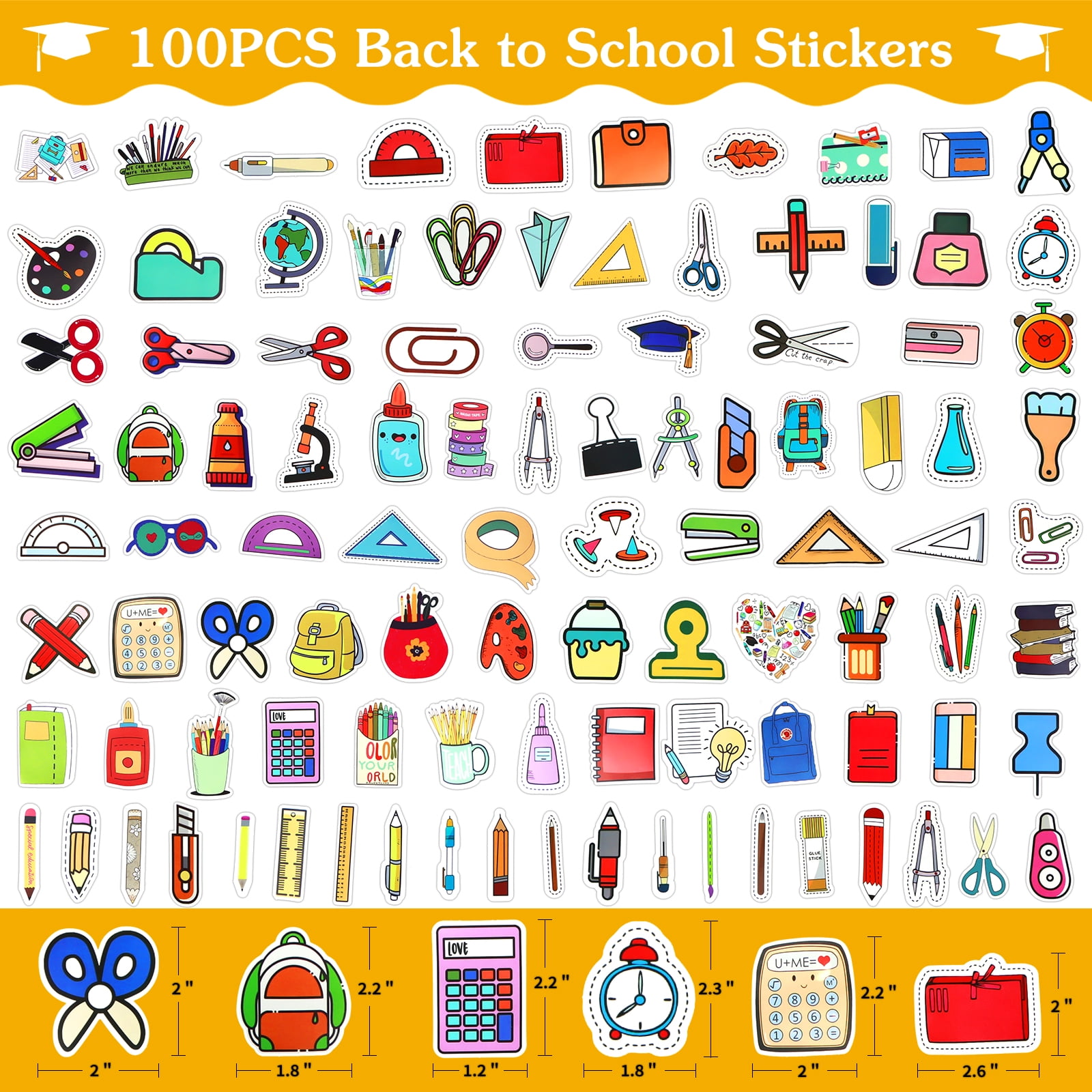 BULK ORDER: 1st Grade Sticker, First Grade Stickers, Back to School Sticker,  Gift for Students, Notebook Stickers, First Day of School Kids 