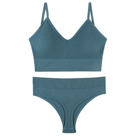 

Sports Bra Thong Lingerie Hand Wash And Machine Washable For Women Ladies Blue XL
