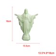 thumbnail image 3 of 2x Estatua de Jesús Plástico Feng-Shui Cristianas Modelo de Estatuilla Escultura para Regalos Escritorio Oración Baoblaze estatua de jesus, 3 of 8