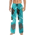 thumbnail image 2 of FREEAMG Cat Cotton Pajama Pant for Men, Super Soft Lightweight Lounge Pajama Bottoms Drawstring Sleepwear Pant with 2 Pockets, 2 of 7