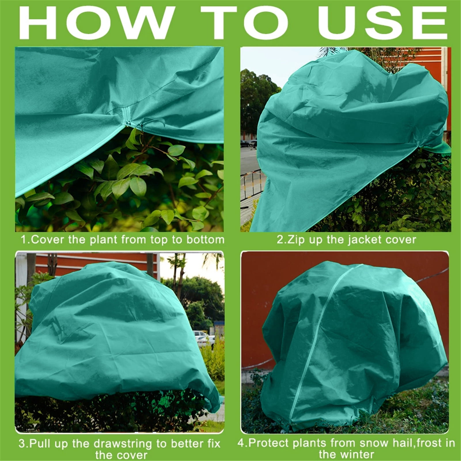 Burlap Winter Plant Cover Bags- Large Size Plant Frost Protector