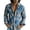 Blue, variant on Mens Vintage Floral Lapel Long Sleeve Shirt, Soft Button Down Blouse, Retro Street Travel Casual Men Shirt