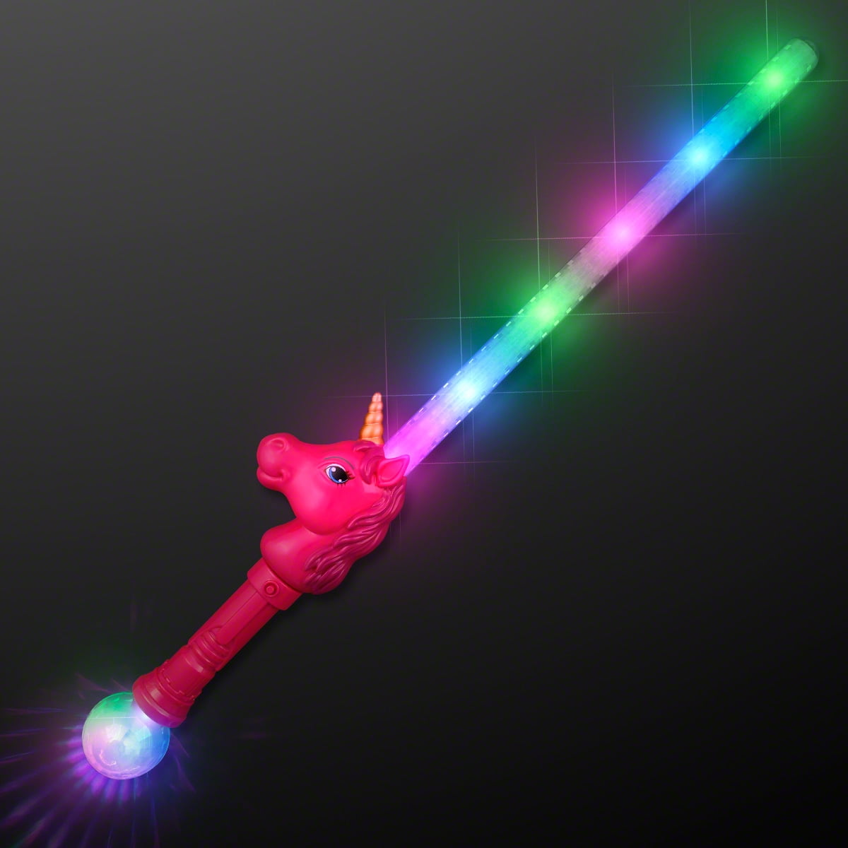 Light Up Neon Double Sabre Sword Extending Flashing Swords 