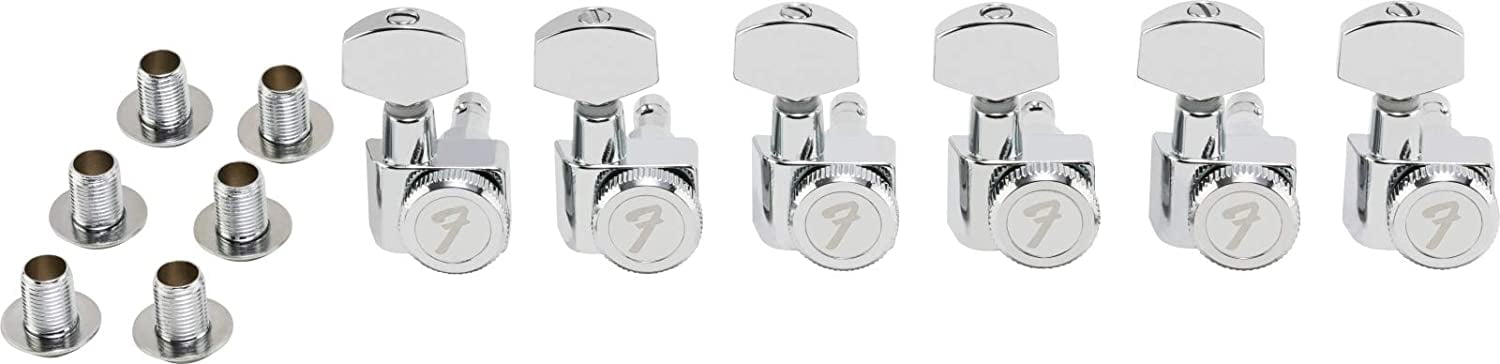 Fender Locking Stratocaster Telecaster Machine Heads Short Post Chrome (6)