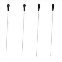 4X New Black ABS Handle Musical Music Conductor Gift White 15Inch,4 x Music Conductor Baton,Black&White
