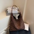 thumbnail image 5 of HUISZJ Leopard Print Shoulder Bag, Women Top Handle Bag, Large Capacity Tote Bag Simple Commuting Bag for Work Travel Outdoor (Coffee), 5 of 10