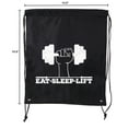 thumbnail image 2 of Inspirational Gym Quote Bags, Gym Drawstring Backpacks for Fitness Motivation, 2 of 2