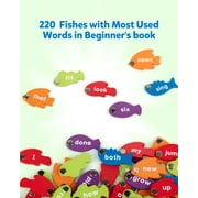 Coogam Wooden Magnetic Fishing Sight Words Game Learning Dolch Word Flashcards Montessori Educational Toy for Preschool 3 4 5 Year Old Kids