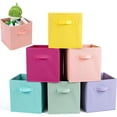 thumbnail image 1 of Cajas de Almacenamiento Plegables de Tela, Juego de 6 Cubos, Cajas Organizadoras Plegables de Tela, Organizador (6), 1 of 4