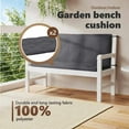 thumbnail image 3 of vidaXL Garden Bench Cushion Set of 2 Anthracite, 3 of 8