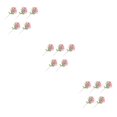 thumbnail image 4 of Ramo de flores artificiales Kearding 5 piezas decoración del hogar rosa Type1 NO1, 4 of 6