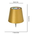 thumbnail image 2 of Lámpara de mesa LED Luz cálida recargable y lámpara de botella de vino LED RGB regulable al tacto, 2 of 9