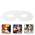 thumbnail image 2 of 40pcs Masquerade White Mask Blank Eye Mask Diy Paintable Paper Mask Handcraft Half-face Mask, 2 of 9