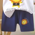 thumbnail image 6 of Babcutegg Kids Summer Cotton Short Sleeve Round Neck Top & Shorts Set – Printed Toddler Boy Girl Matching 2-Piece Outfit Multicolor Size 7-8, 6 of 6