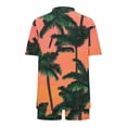 thumbnail image 5 of YueHuiYing Women's Two-Piece Shirt Sets Short Sleeve Summer Casual Linen Shirt Elastic Waist Short Sets Outfits, 5 of 5