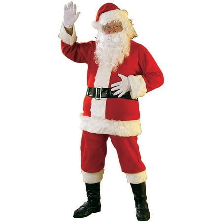 Flannel Santa Suit Adult Costume