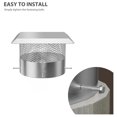 thumbnail image 2 of AOILE Round Chimney Cap, Stainless Steel Fireplace Chimney Cover for Outside, Rain & Spark Guard, 6"-16", 2 of 6