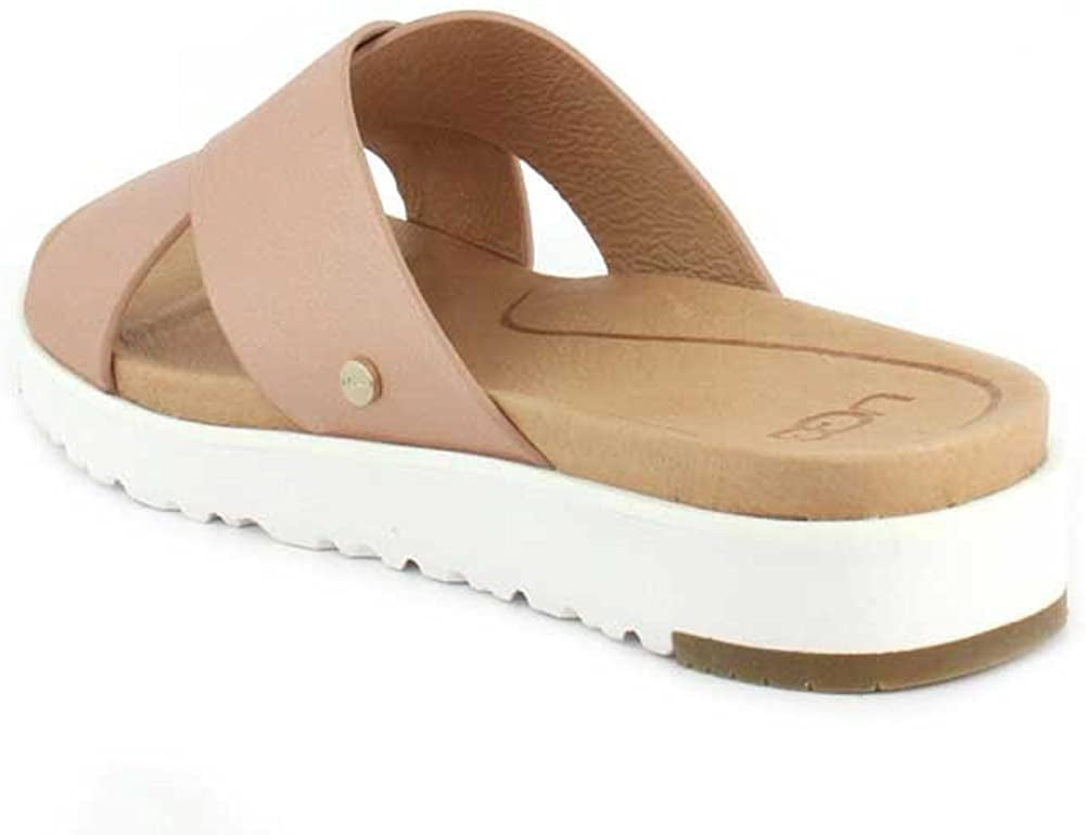 Kari Metallic Flat Sandal, Rose Gold 
