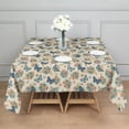 thumbnail image 3 of Pioneer Flower Floral Print Pattern Square Tablecloth, Waterproof Wipeable Spillproof Washable Table Cover for Home Kitchen Party and Daily Decor 60"x60", 3 of 6