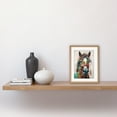 thumbnail image 2 of Horse Multicoloured Spray Paint and Oil Painting Artwork Framed Wall Art Print 9X7 Inch, 2 of 5